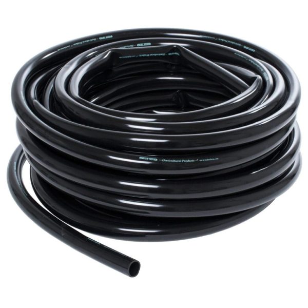 1in Inner Diameter Black Vinyl Flexible Tubing ?C 100ft